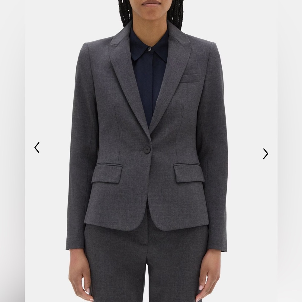 Theory Slim Fit Grey Blazer